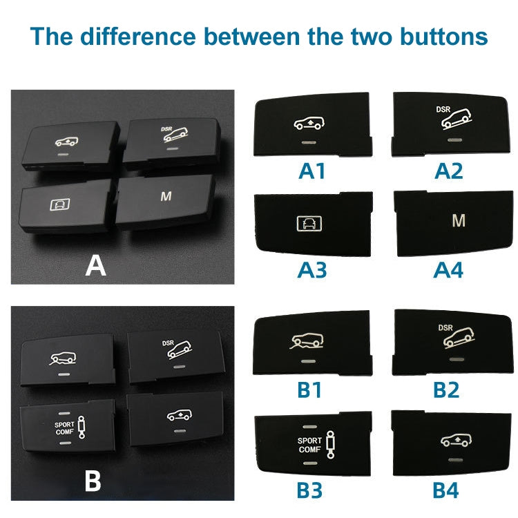 Car Model B3 Downhill Auxiliary Switch Shift Button for Mercedes-Benz GL GLE Class W166, Left Driving - Car Switches by PMC TechLife | Online Shopping South Africa | PMC TechLife | Buy Now Pay Later Mobicred