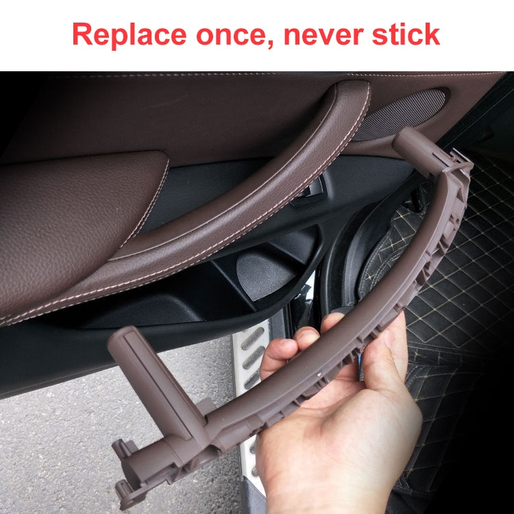 Car Right Side Inside Doors Handle Pull Trim Cover for BMW X5 / X6, Left Driving (Beige) - Door Handles by PMC TechLife | Online Shopping South Africa | PMC TechLife | Buy Now Pay Later Mobicred