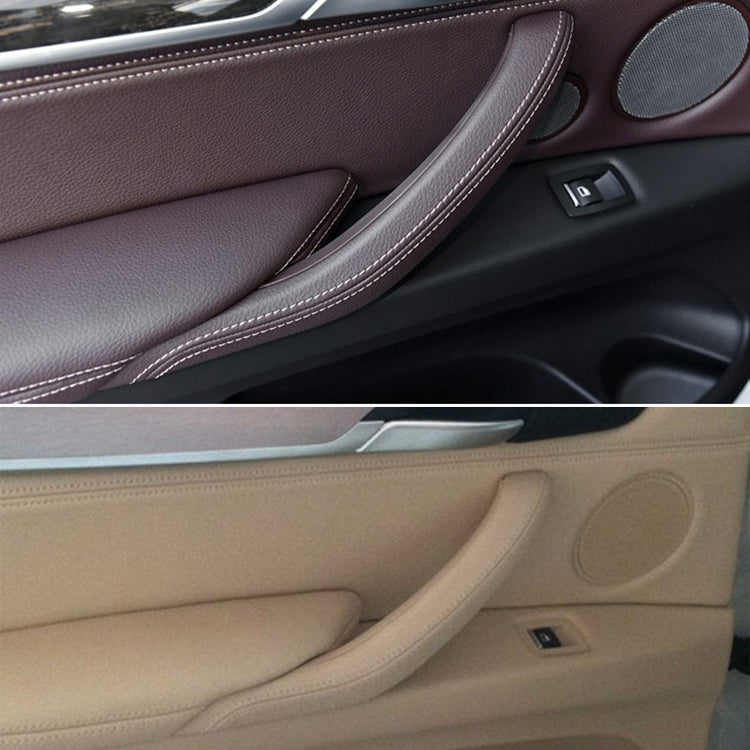 Car Right Side Inside Doors Handle Pull Trim Cover for BMW X5 / X6, Left Driving (Grey White) - free shipping - PMC TechLife - Order now!