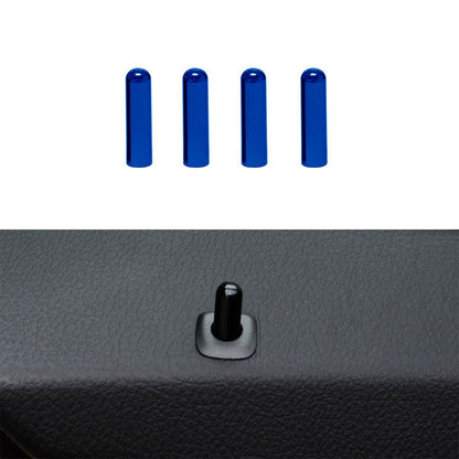 4 in 1 Car Door Latch Pin Door Screw Knob Cap Cover Trim for BMW F10, Left Driving (Blue) - Others by PMC Jewellery | Online Shopping South Africa | PMC Jewellery | Buy Now Pay Later Mobicred