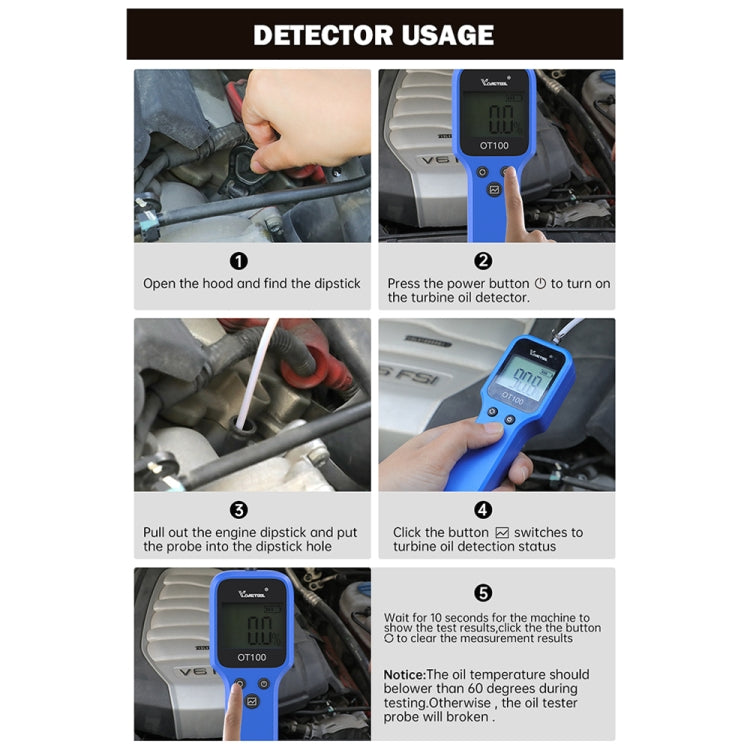 Vdiagtool OT100 Car Oil Tester - Electronic Test by PMC TechLife | Online Shopping South Africa | PMC TechLife | Buy Now Pay Later Mobicred