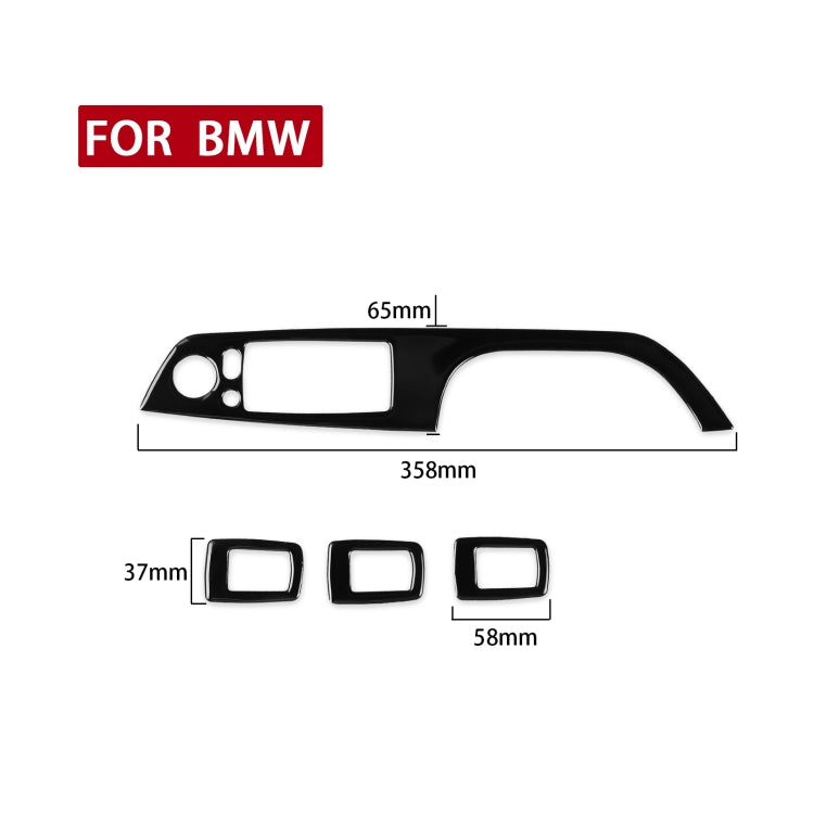 For BMW 3 Series E90/320i/325i 2005-2012 Car Left Drive Window Lifting Panel with Folding Key Decorative Sticker, Diameter: 35.8cm - Car Interior Mouldings by PMC Jewellery | Online Shopping South Africa | PMC Jewellery | Buy Now Pay Later Mobicred