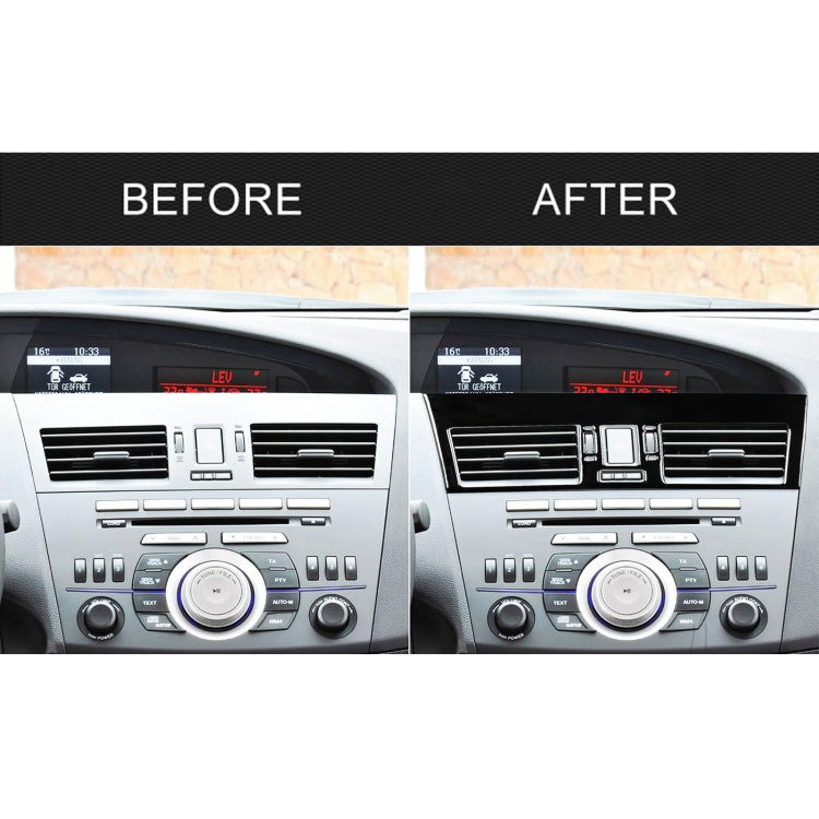 For Mazda 3 Axela 2010-2013 2 in 1 Car Central Vent Set A Decorative Sticker, Left Drive - Car Interior Mouldings by PMC TechLife | Online Shopping South Africa | PMC TechLife | Buy Now Pay Later Mobicred