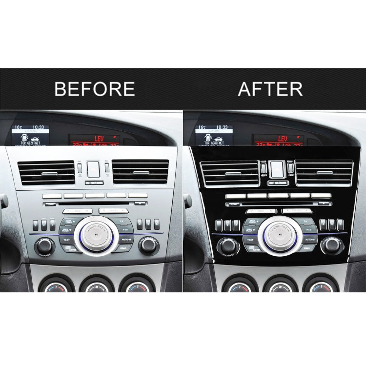 For Mazda 3 Axela 2010-2013 4 in 1 Car Central Control Radio Set A Decorative Sticker, Left Drive - Car Interior Mouldings by PMC Jewellery | Online Shopping South Africa | PMC Jewellery | Buy Now Pay Later Mobicred