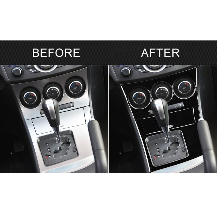 For Mazda 3 Axela 2010-2013 4 in 1 Car AC Gear Frame Set B Decorative Sticker, Left Drive - Car Interior Mouldings by PMC Jewellery | Online Shopping South Africa | PMC Jewellery | Buy Now Pay Later Mobicred