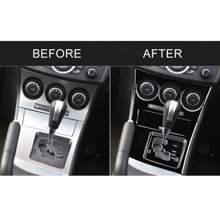 For Mazda 3 Axela 2010-2013 6 in 1 Car AC Gear Panel Set B Decorative Sticker, Right Drive - Car Interior Mouldings by PMC Jewellery | Online Shopping South Africa | PMC Jewellery | Buy Now Pay Later Mobicred