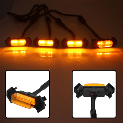 For Toyota Tacoma TRD 2016-2019 5 in 1 Car LED Front Grille Warning Lights, Daytime Running Lights & Wide Lights (Yellow Light) - Clearance Lights by PMC Jewellery | Online Shopping South Africa | PMC Jewellery | Buy Now Pay Later Mobicred