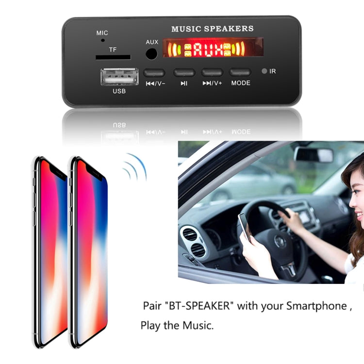 Car 12V 2x3W Audio MP3 Player Decoder Board FM Radio TF USB 3.5mm AUX, with Bluetooth & Recording Call Function & Remote Control - Car MP3 & MP4 & MP5 by PMC Jewellery | Online Shopping South Africa | PMC Jewellery | Buy Now Pay Later Mobicred