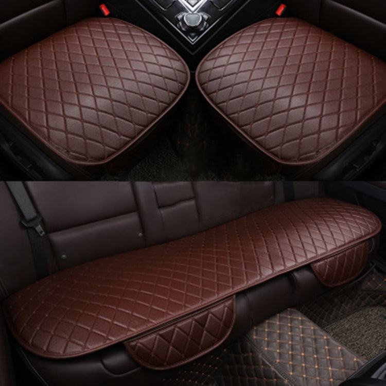 Car Seat Cushion Universal Simple Seat Cover Anti-slip Mat Auto Accessories (Coffee) - Seat Accessories by PMC Jewellery | Online Shopping South Africa | PMC Jewellery | Buy Now Pay Later Mobicred