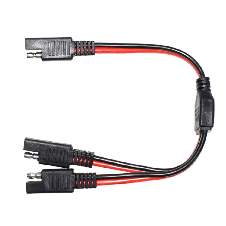 SAE One to Two Connection Cable Car Power Cord - DIY Cables by PMC Jewellery | Online Shopping South Africa | PMC Jewellery | Buy Now Pay Later Mobicred