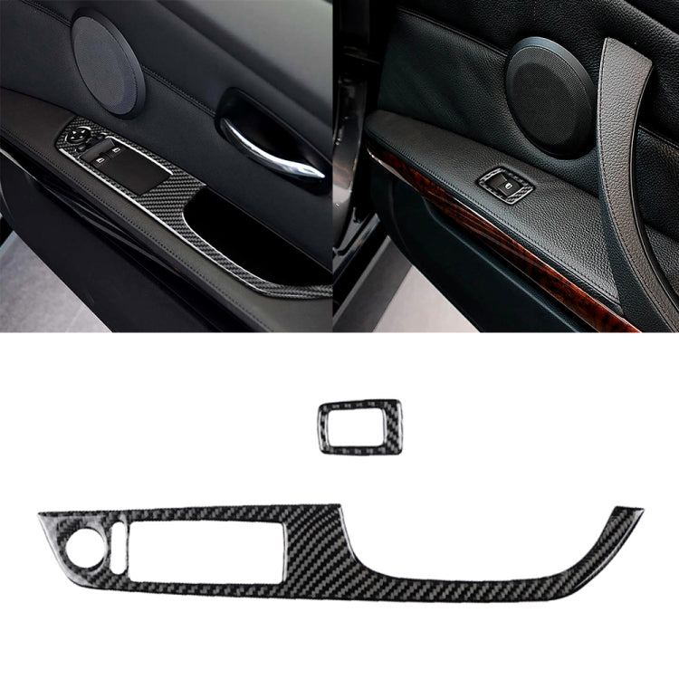 2 in 1 Carbon Fiber Car Right Driving Lifting Panel Decorative Sticker for BMW E92 2005-2012 - Car Interior Mouldings by PMC TechLife | Online Shopping South Africa | PMC TechLife | Buy Now Pay Later Mobicred