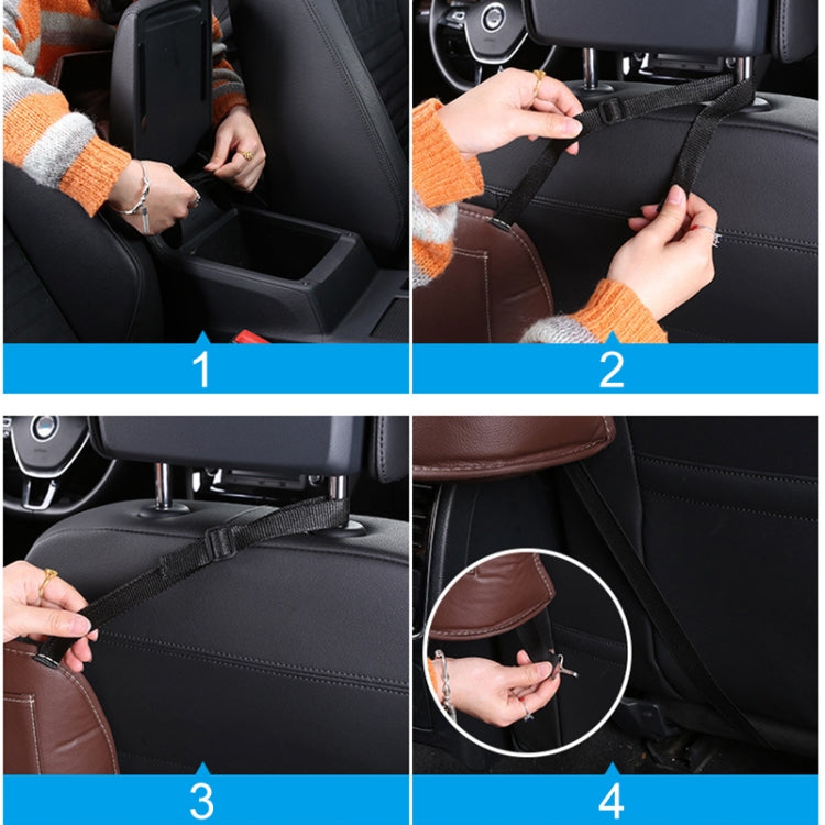 Car Front Seat Hanging Bag Paper Towel / Water Cup Storage Bag(Beige) - Tissue Boxes by PMC Jewellery | Online Shopping South Africa | PMC Jewellery | Buy Now Pay Later Mobicred