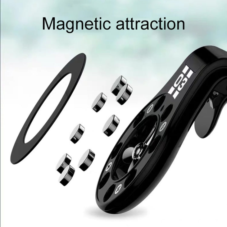 Car Air Outlet Strong Magnetic Suction Sticky Bracket with Aromatherapy (Black) - Car Holders by PMC Jewellery | Online Shopping South Africa | PMC Jewellery | Buy Now Pay Later Mobicred