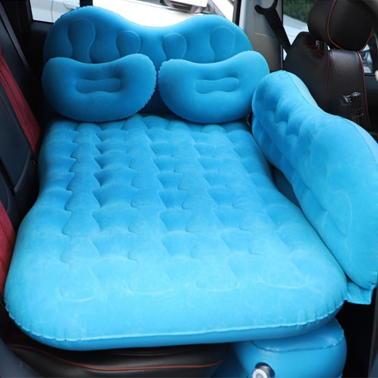 Universal Car Travel Inflatable Mattress Air Bed Camping Back Seat Couch with Head Protector + Wide Side Baffle (Baby Blue) - Seat Accessories by PMC Jewellery | Online Shopping South Africa | PMC Jewellery | Buy Now Pay Later Mobicred