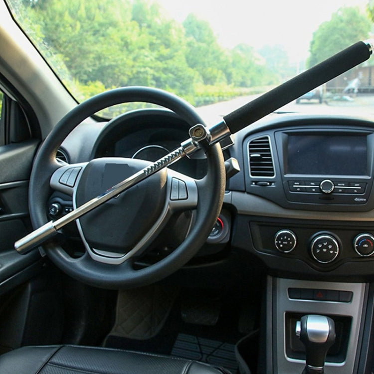 Car Adjustable Telescopic U Shape Steering Wheel Lock Anti-theft Cipher Lock with Safety Hammer - free shipping - PMC TechLife - Order now!