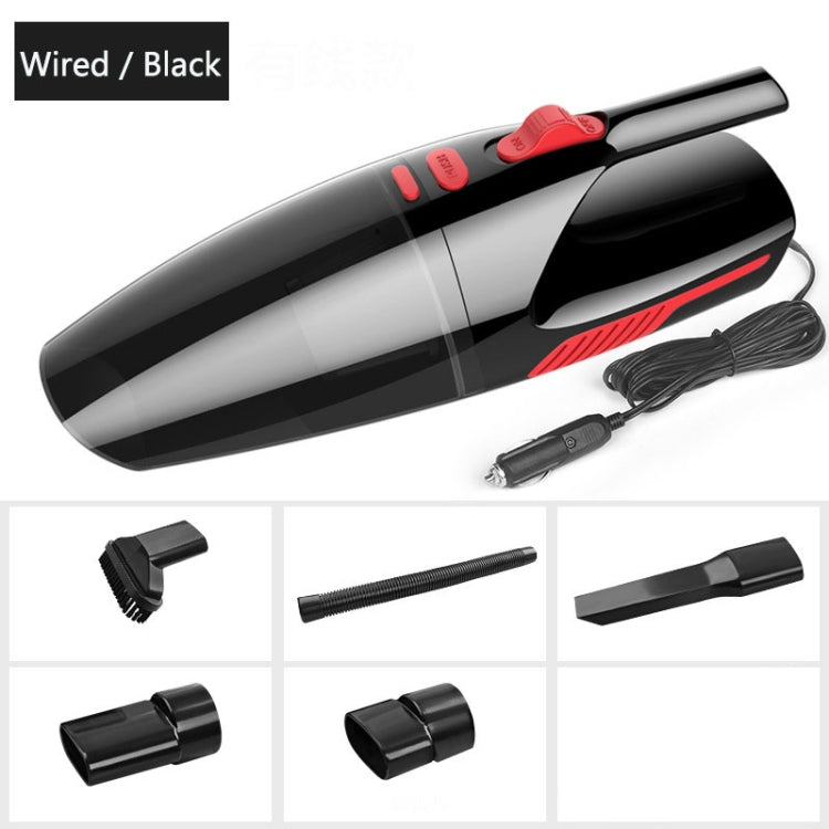 Car Wired Portable 120W Handheld Powerful Vacuum Cleaner with LED Light Cable Length: 5m(Black) - Vacuum Cleaner by PMC Jewellery | Online Shopping South Africa | PMC Jewellery | Buy Now Pay Later Mobicred