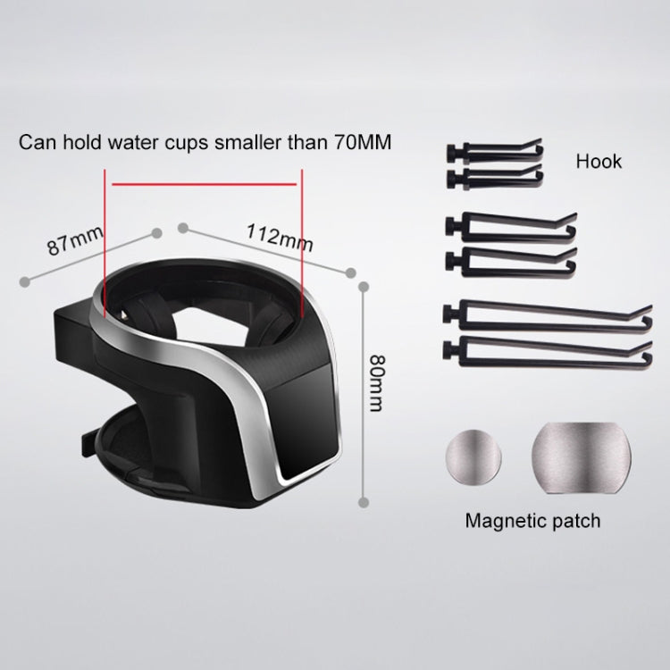 2 in 1 Car Air Outlet Magnetic Mount Beverage Cup Stand Phone Holder(Silver) - Car Drink Holders by PMC TechLife | Online Shopping South Africa | PMC TechLife | Buy Now Pay Later Mobicred
