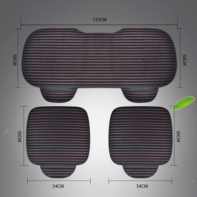 3 in 1 Car Seat Cushion Free Binding Half Inclusive Seat Mat Set (Coffee) - Seat Accessories by PMC TechLife | Online Shopping South Africa | PMC TechLife | Buy Now Pay Later Mobicred