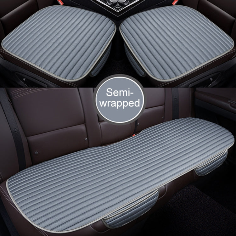 3 in 1 Car Seat Cushion Free Binding Half Inclusive Seat Mat Set (Grey) - Seat Accessories by PMC TechLife | Online Shopping South Africa | PMC TechLife | Buy Now Pay Later Mobicred