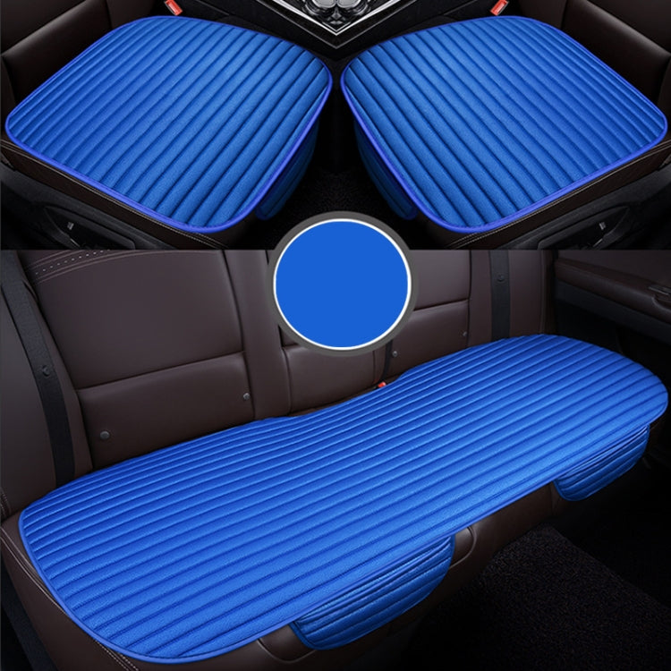 3 in 1 Car Seat Cushion Free Binding Half Inclusive Seat Mat Set (Blue) - Seat Accessories by PMC Jewellery | Online Shopping South Africa | PMC Jewellery | Buy Now Pay Later Mobicred