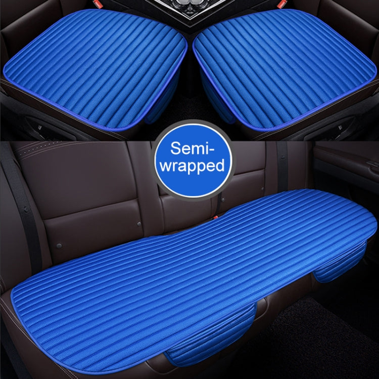 3 in 1 Car Seat Cushion Free Binding Half Inclusive Seat Mat Set (Blue) - Seat Accessories by PMC TechLife | Online Shopping South Africa | PMC TechLife | Buy Now Pay Later Mobicred