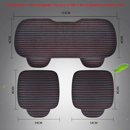 3 in 1 Car Seat Cushion Free Binding All Inclusive Seat Mat Set (Coffee) - Seat Accessories by PMC Jewellery | Online Shopping South Africa | PMC Jewellery | Buy Now Pay Later Mobicred