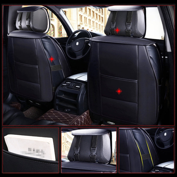 Car Leather Ice Silk Cushion Four Seasons Universal Seat Mat Set, Luxury Version (Blue) - Seat Accessories by PMC Jewellery | Online Shopping South Africa | PMC Jewellery | Buy Now Pay Later Mobicred