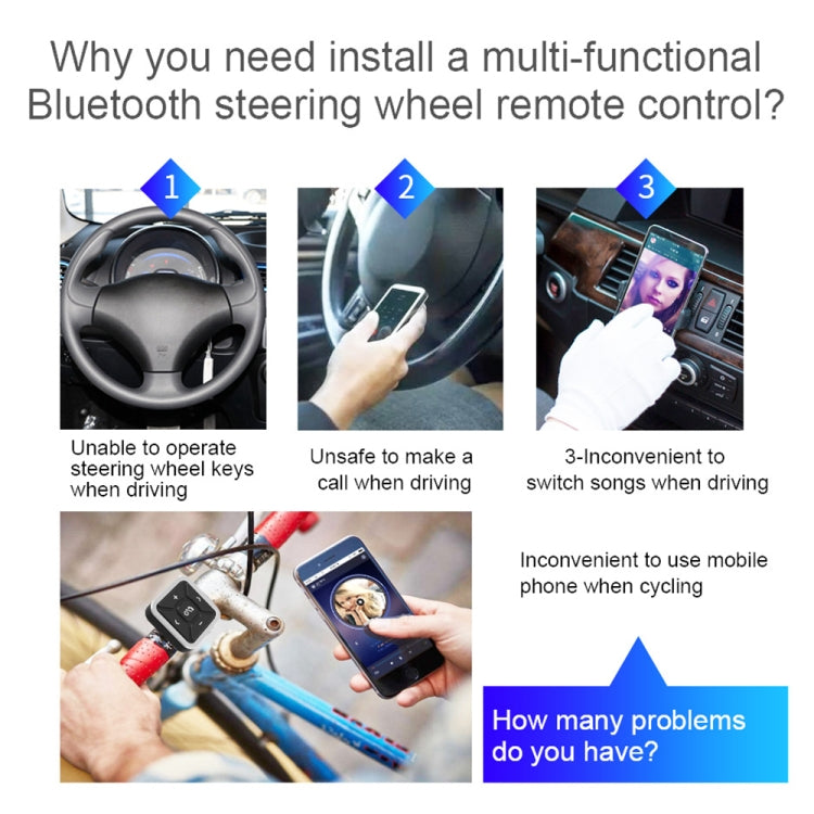 BT009 Car Bluetooth Hands-Free Controller - Bluetooth Car Kits by PMC TechLife | Online Shopping South Africa | PMC TechLife | Buy Now Pay Later Mobicred