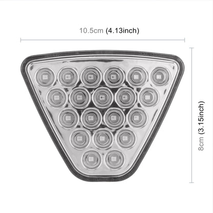 DC12V 1W Car Triangle Highlight Brake Lights Reversing Light with 20LEDs SMD-3528 (Transparent) - Brake Lights by PMC Jewellery | Online Shopping South Africa | PMC Jewellery | Buy Now Pay Later Mobicred