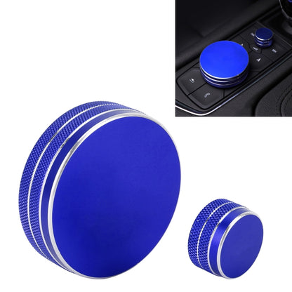 2 PCS Car Metal Central Control Knob Case for Cadillac (Blue) - Decoration Rings by PMC Jewellery | Online Shopping South Africa | PMC Jewellery | Buy Now Pay Later Mobicred