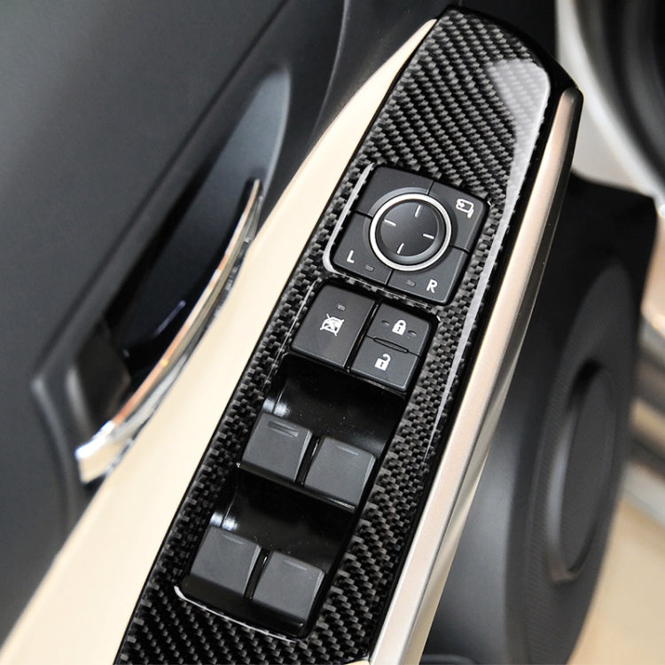 Car Carbon Fiber Window Glass Lifting Panel Button Decorative Sticker for Lexus IS250 2013-, Left Drive A Style - Car Interior Mouldings by PMC TechLife | Online Shopping South Africa | PMC TechLife | Buy Now Pay Later Mobicred