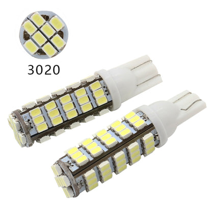 10 PCS T10 DC12V / 1.5W / 6500K / 75LM Car Clearance Lights Reading Lamp with 68LEDs SMD-3020 Lamp Beads - Brake Lights by PMC Jewellery | Online Shopping South Africa | PMC Jewellery | Buy Now Pay Later Mobicred