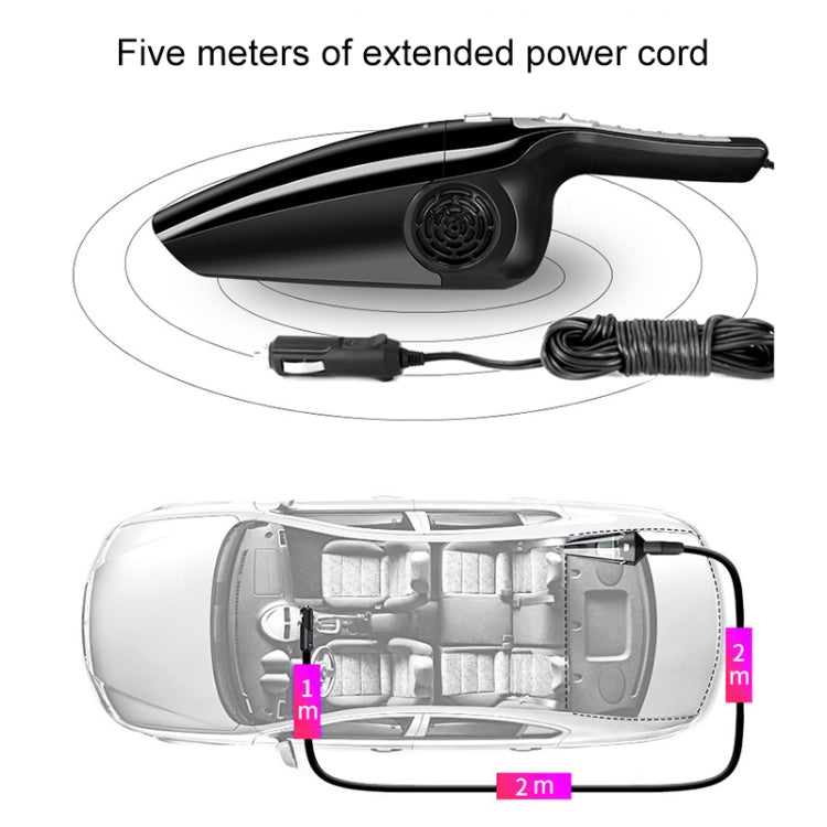 Eighth Generation Car Vacuum Cleaner 120W Wet and Dry Dual-use Strong Suction(White) - Vacuum Cleaner by PMC TechLife | Online Shopping South Africa | PMC TechLife | Buy Now Pay Later Mobicred