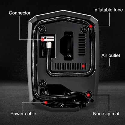 Car 12V Portable Inflatable Cylinder Pedal Pointer Air Pump with Light - Inflatable Pump by PMC Jewellery | Online Shopping South Africa | PMC Jewellery