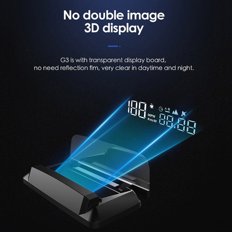 H400G Car 3.5 inch GPS Mode HUD Head-up Display Support Speed / Time / Distance Display - Head Up Display System by PMC TechLife | Online Shopping South Africa | PMC TechLife | Buy Now Pay Later Mobicred