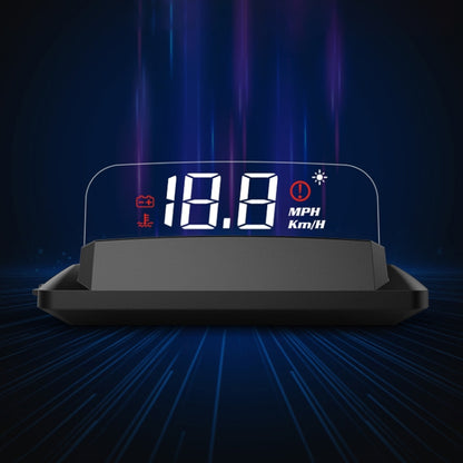 H408S Car 3.7 inch OBD Mode HUD Head-up Display Support Engine Failure Alarm / Water Temperature Alarm Voltage Alarm - Head Up Display System by PMC Jewellery | Online Shopping South Africa | PMC Jewellery | Buy Now Pay Later Mobicred