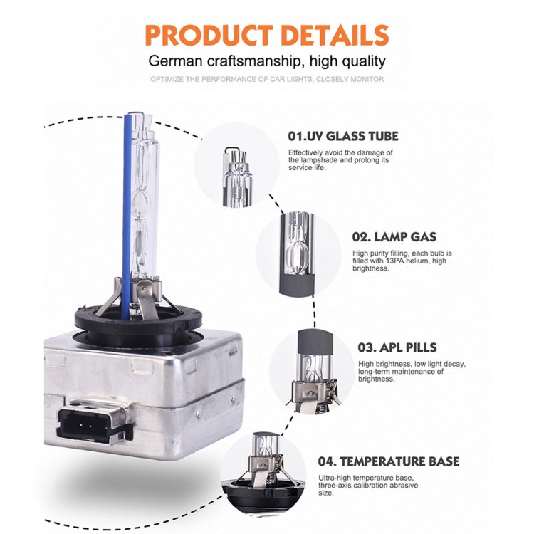 2 PCS D3R 8000K Car HID Xenon Bulb Kit Headlight - Xenon Lights by PMC TechLife | Online Shopping South Africa | PMC TechLife | Buy Now Pay Later Mobicred