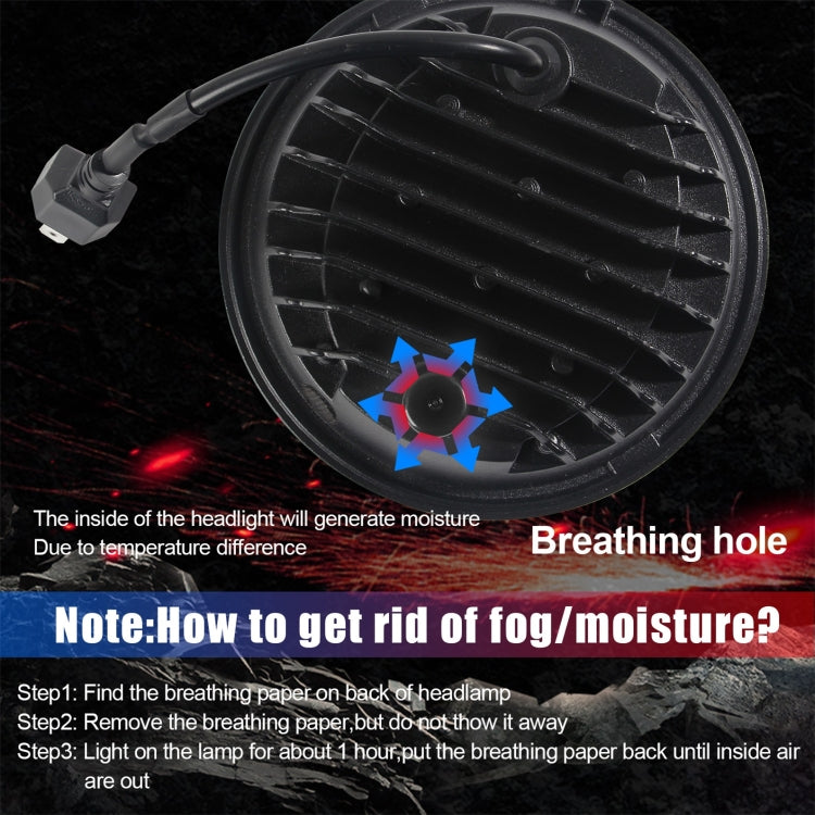 Motorcycle Crystal 5.75 inch LED Headlight Modification Accessories - Headlights by PMC TechLife | Online Shopping South Africa | PMC TechLife