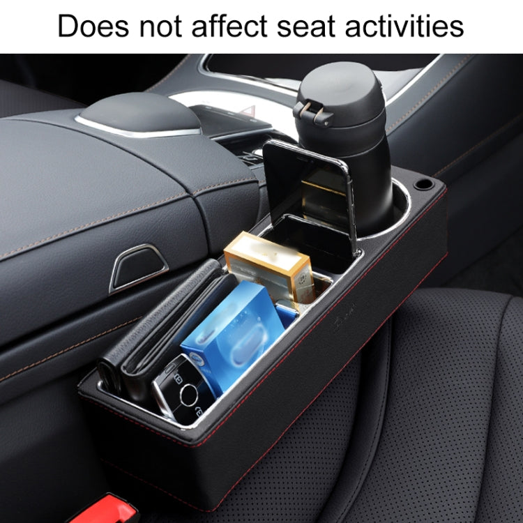 Car Multi-functional Console PU Leather Box Cup Holder Seat Gap Side Storage Box (Brown) - Stowing Tidying by PMC TechLife | Online Shopping South Africa | PMC TechLife | Buy Now Pay Later Mobicred