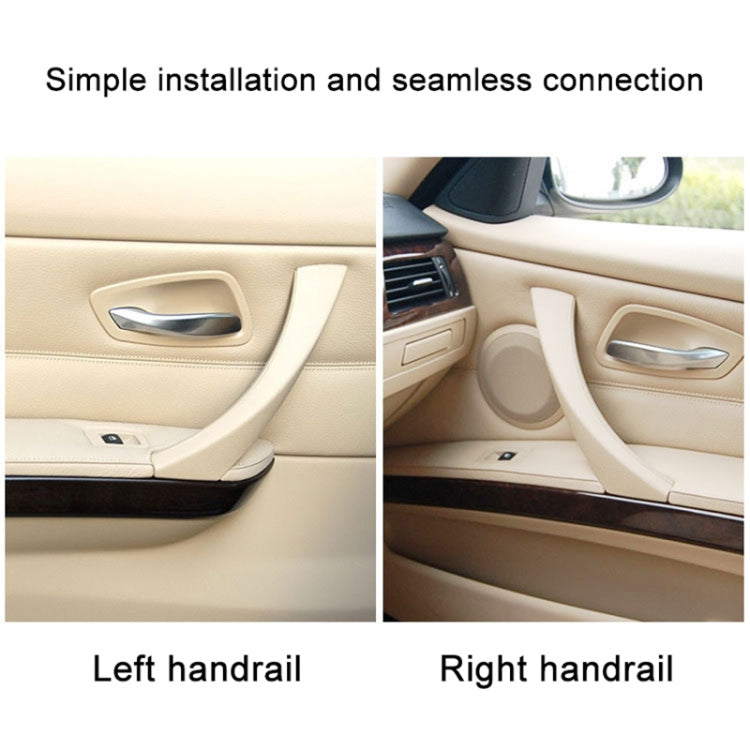 Car Right Side Inner Armrest Door Handle Assembly for BMW E90 2005-2012, Left and Right Drive Universal (Beige) - Door Handles by PMC TechLife | Online Shopping South Africa | PMC TechLife | Buy Now Pay Later Mobicred