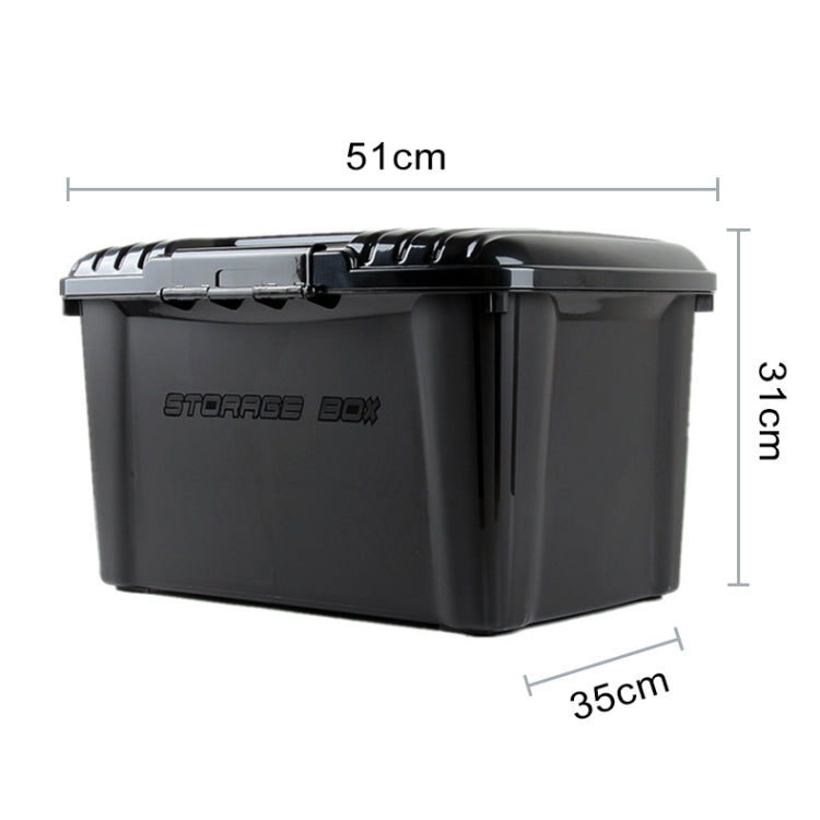 3R-2002 Car / Household Storage Box Sealed Box, Capacity: 40L(Black) - free shipping - PMC TechLife - Order now!