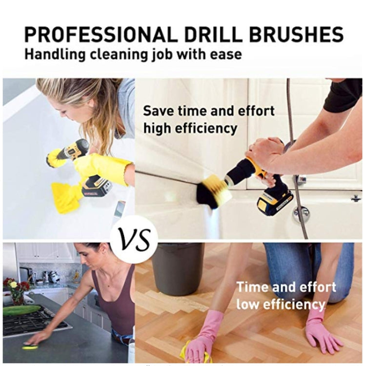 31 in 1 Floor Wall Window Glass Cleaning Descaling Electric Drill Brush Head Set - Sponges, Cloths & Brushes by PMC Jewellery | Online Shopping South Africa | PMC Jewellery | Buy Now Pay Later Mobicred