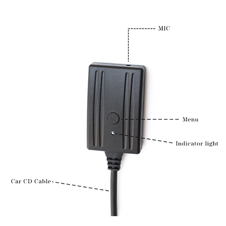 Car Six-disc CD Player AUX Wireless Bluetooth Audio Cable + MIC for Audi  A4B7 TTs TT A8 R8 A3 - DIY Cables by PMC TechLife | Online Shopping South Africa | PMC TechLife | Buy Now Pay Later Mobicred