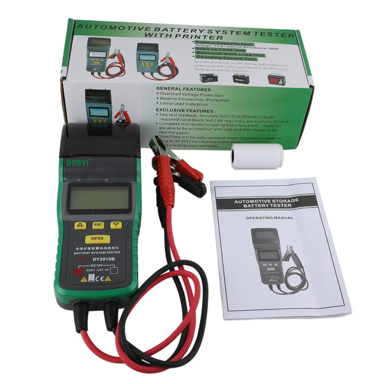 DUOYI DY2015B Car 12V Battery Tester - Electronic Test by DUOYI | Online Shopping South Africa | PMC Jewellery | Buy Now Pay Later Mobicred