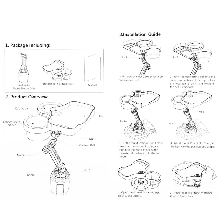 Car Multi-function Water Cup Holder Ordinary Sundries Box - Car Drink Holders by PMC TechLife | Online Shopping South Africa | PMC TechLife | Buy Now Pay Later Mobicred