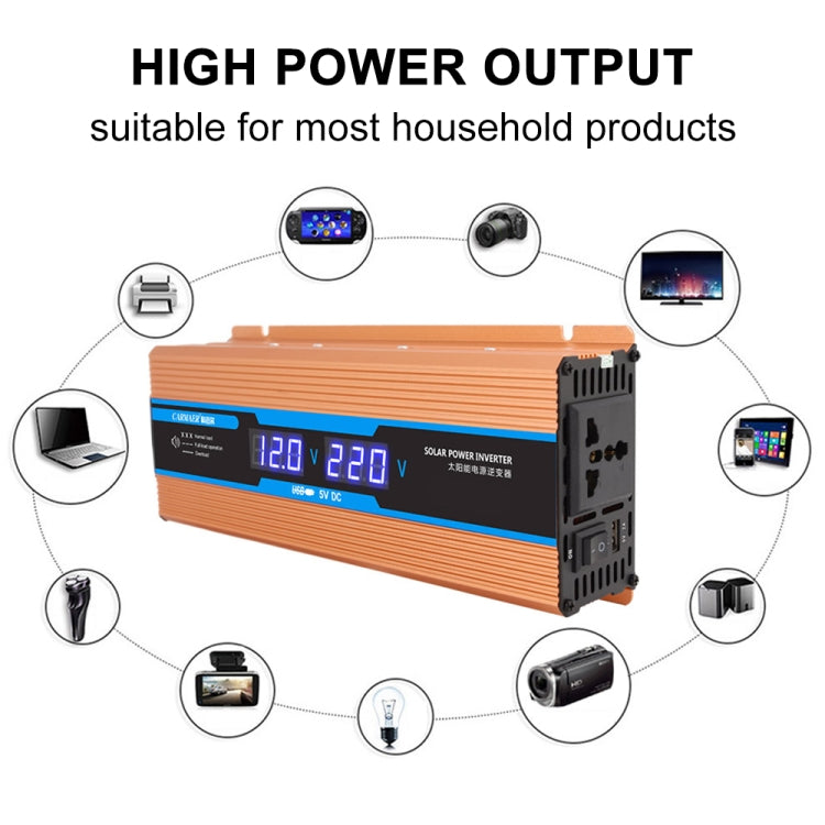 Carmaer Modified Sine Wave 24V to 220V 500W Car Multi-function Double Digital Display Inverter Household Power Converter - Modified Square Wave by PMC TechLife | Online Shopping South Africa | PMC TechLife | Buy Now Pay Later Mobicred