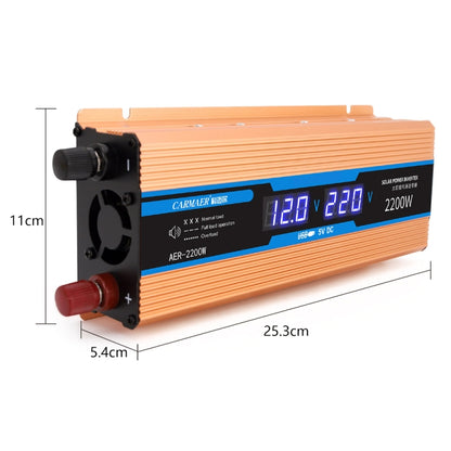 Carmaer Modified Sine Wave 48V to 220V 2200W Car Multi-function Double Digital Display Inverter Household Power Converter - Modified Square Wave by PMC Jewellery | Online Shopping South Africa | PMC Jewellery | Buy Now Pay Later Mobicred