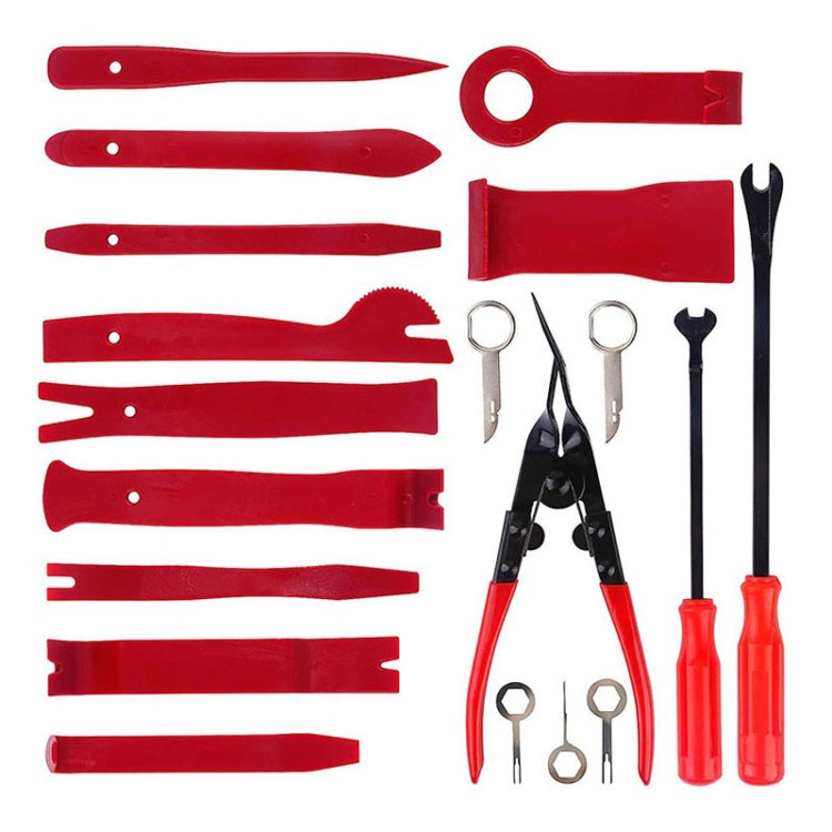 19 in 1 Car Audio Disassembly Tool Interior Disassembly Modification Tool (Red) - Hand Tool Sets by PMC TechLife | Online Shopping South Africa | PMC TechLife | Buy Now Pay Later Mobicred