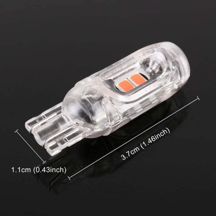 10 PCS T10 DC12V / 1W Car Clearance Light 5LEDs SMD-3030 Lamp Beads (Pink Light) - Clearance Lights by PMC TechLife | Online Shopping South Africa | PMC TechLife | Buy Now Pay Later Mobicred