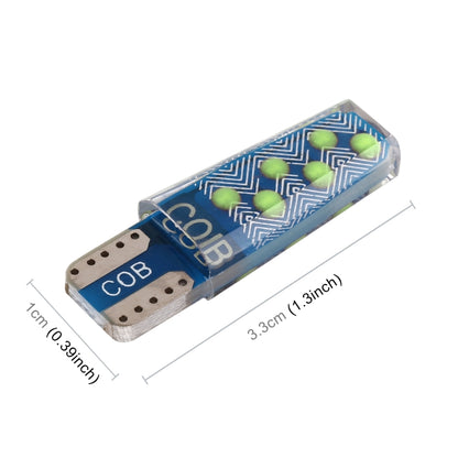 10 PCS T10 DC12V / 1.2W Car Clearance Light 12LEDs COB Lamp Beads (Ice Blue Light) - Clearance Lights by PMC Jewellery | Online Shopping South Africa | PMC Jewellery | Buy Now Pay Later Mobicred